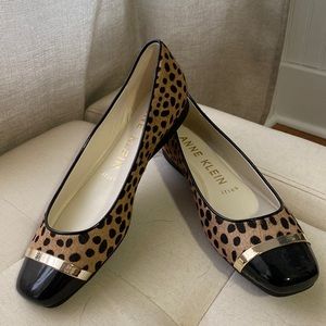 Anne Klein cheetah flats. Never worn